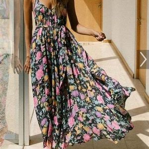 Spell butterfly strappy maxi